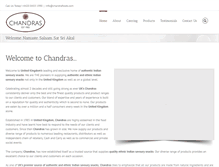 Tablet Screenshot of chandrafoods.com